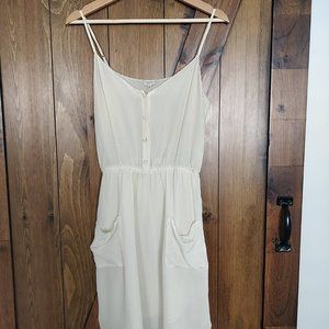 Aritzia Babaton Silk Dress Cream XS